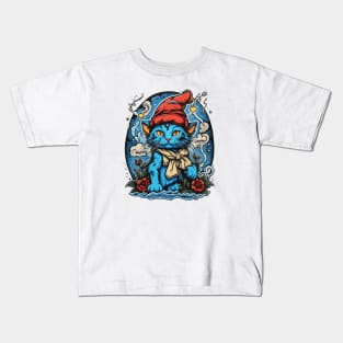 Tattoo Smurf Cat Kids T-Shirt